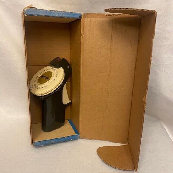 Vintage Rotex Label Maker 1/2 inch Compact Labeler Box Tape 4025-00 - Picture 7 of 9